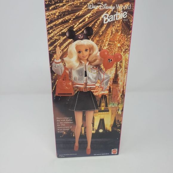 NIB! SPECIAL EDITION 25TH ANNIVERSARY WALT DISNEY WORLD BARBIE UNOPENED 1996 - Picture 4 of 10